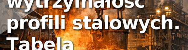 Kalkulator: wytrzymałość profili stalowych. Tabela