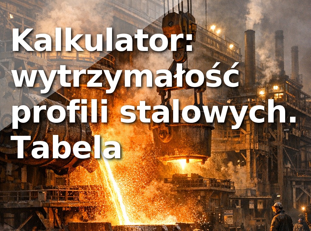 Kalkulator: wytrzymałość profili stalowych. Tabela