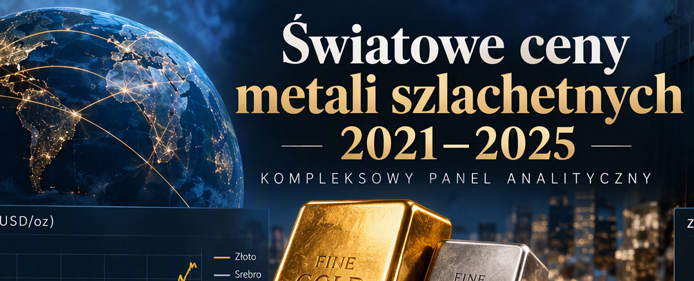 Światowe ceny metali szlachetnych 2021–2025
